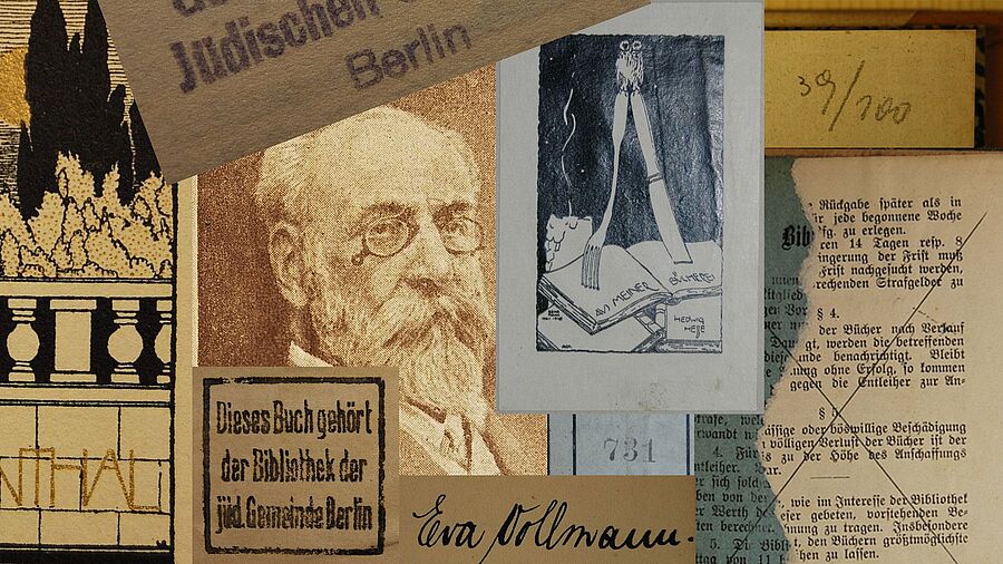 Collage aus Provenienzmerkmalen im SLUB-Bestand (SLUB Dresden / Gestaltung: Judith Ando)