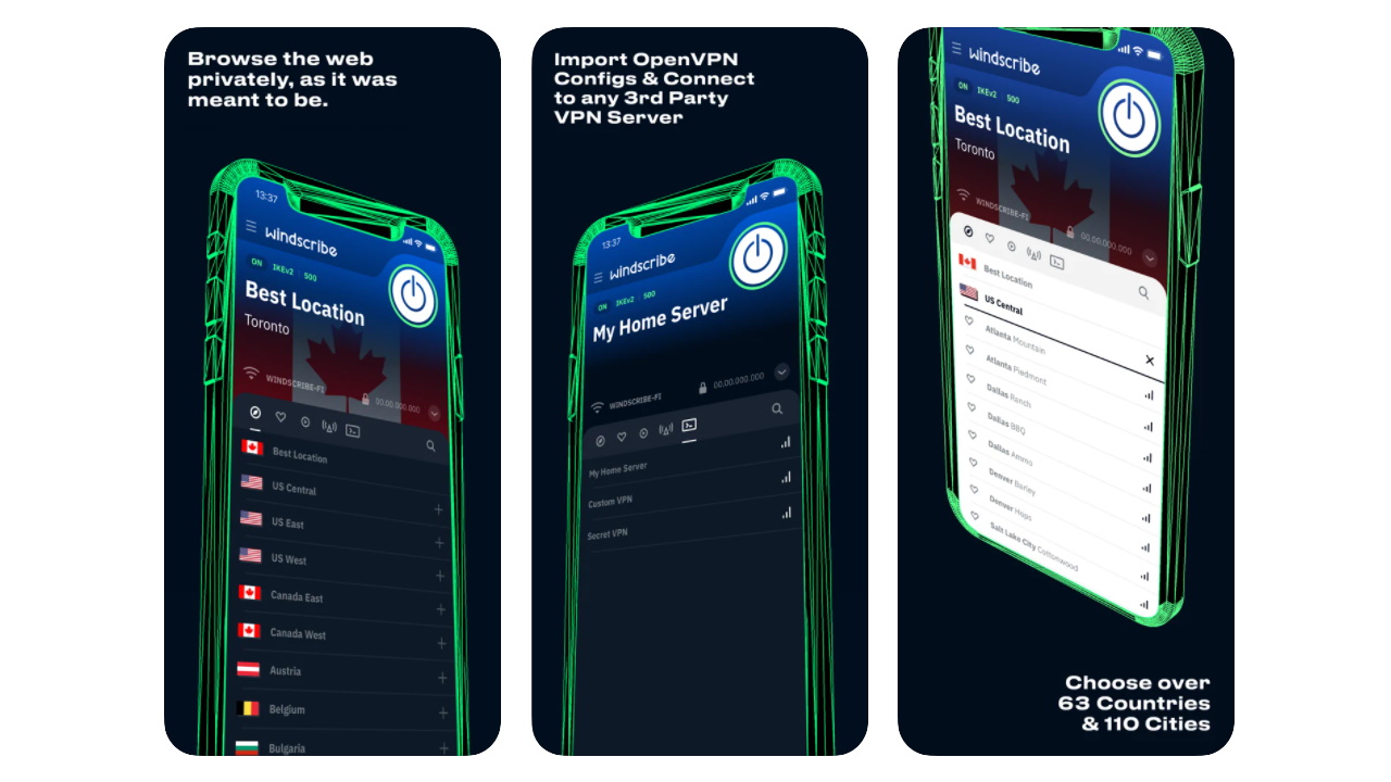 Windscribe iPhone VPN