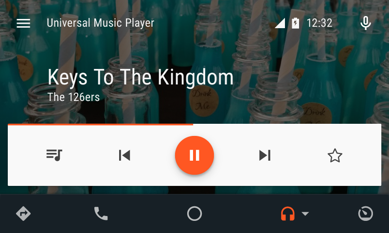 Running on an Android Auto car Android Auto
